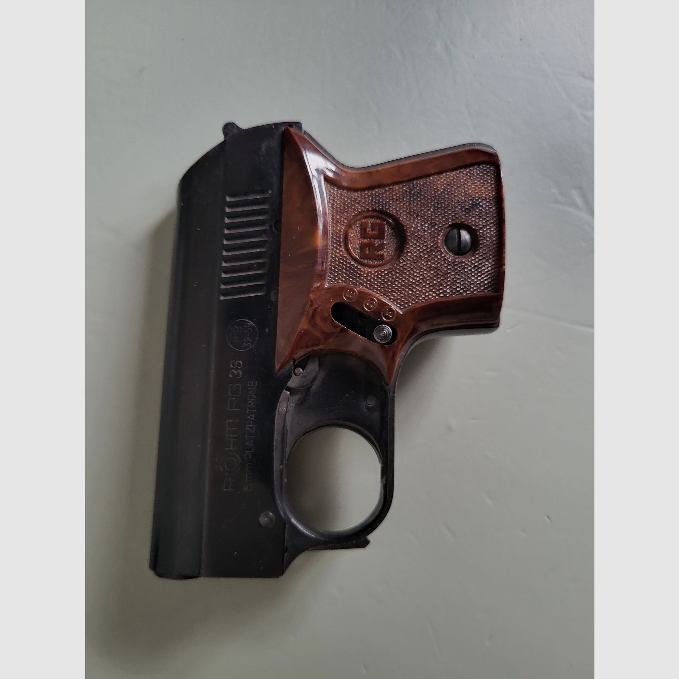 Taschen Gaspistole - Schreckschusswaffe RÖHM RG 3S - 1970er Jahre