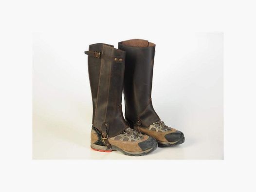 Ghetta aus Leder im Vintage-Look