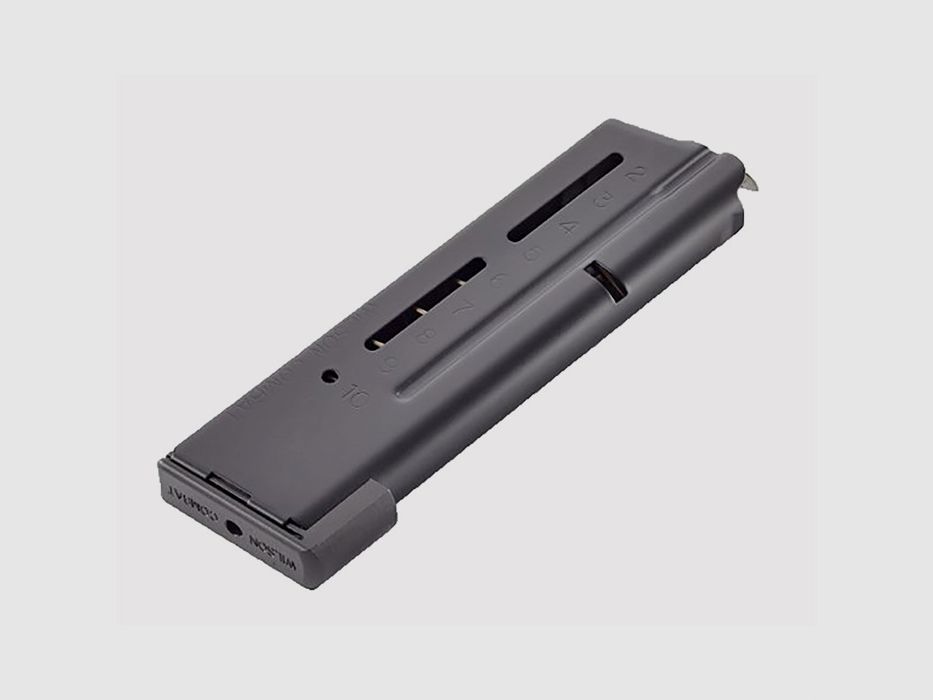 WILSON COMBAT 1911 ELITE TACTICAL MAG COMPACT 10-SCHOTS LO-PROFILE STAALBASIS, afbeelding 2 van 2