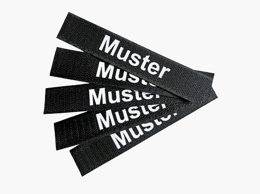 ASMC Namensbänder 5er Set Schwarz