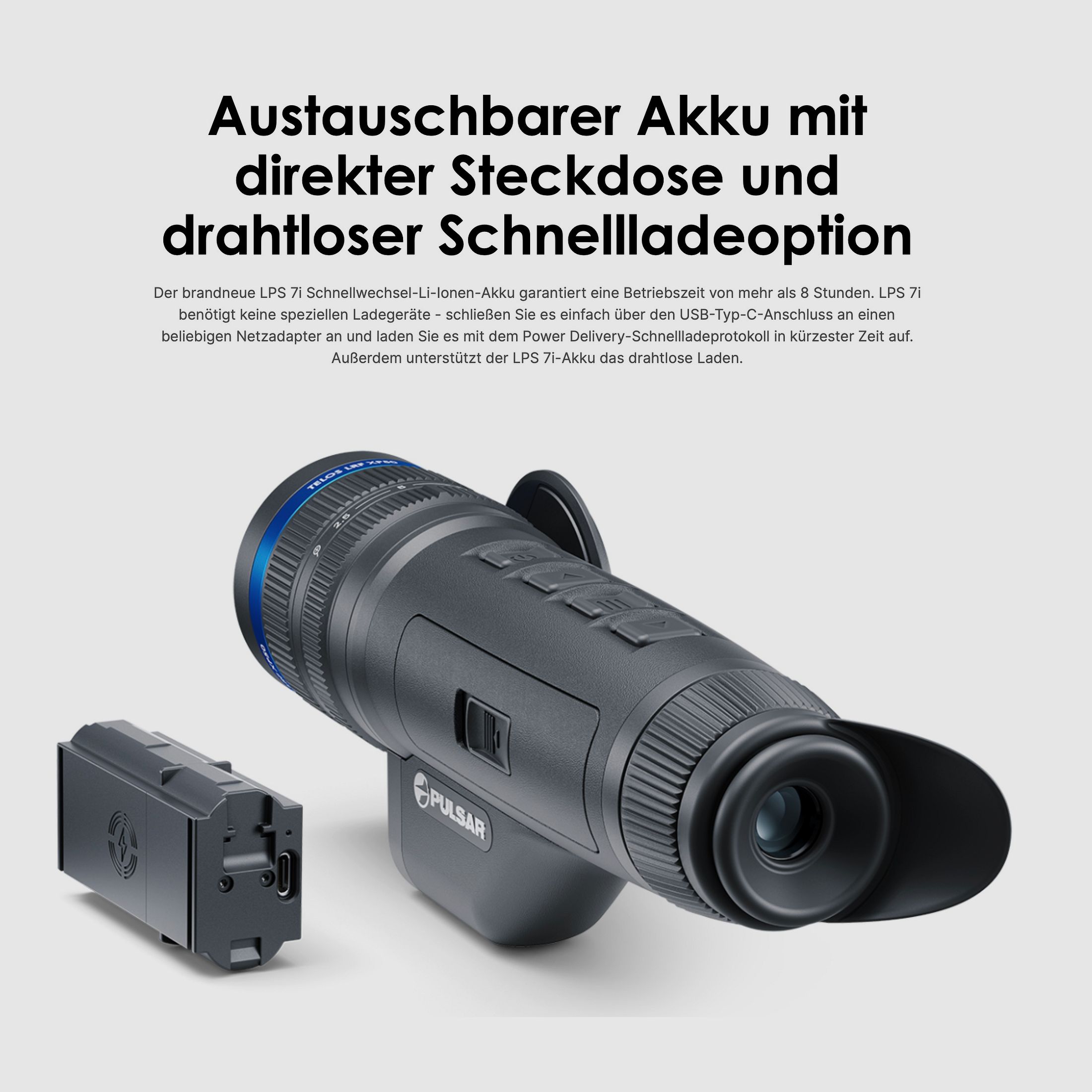 Pulsar Telos LRF XG50 Wärmebildhandgerät 640x480 pix. @ 12 µm NETD <40 mK