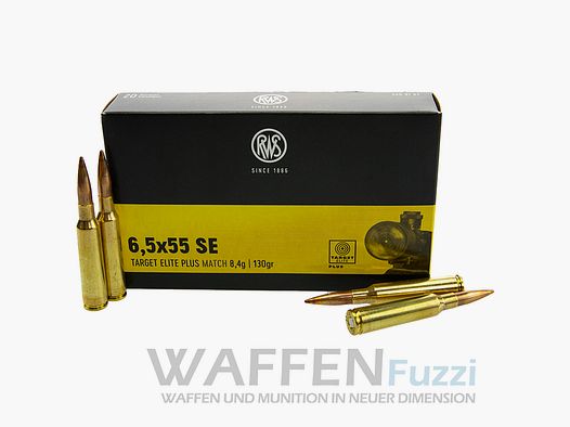 Target Elite Plus Kaliber 6,5x55 SE 130 gr 20 Schuss