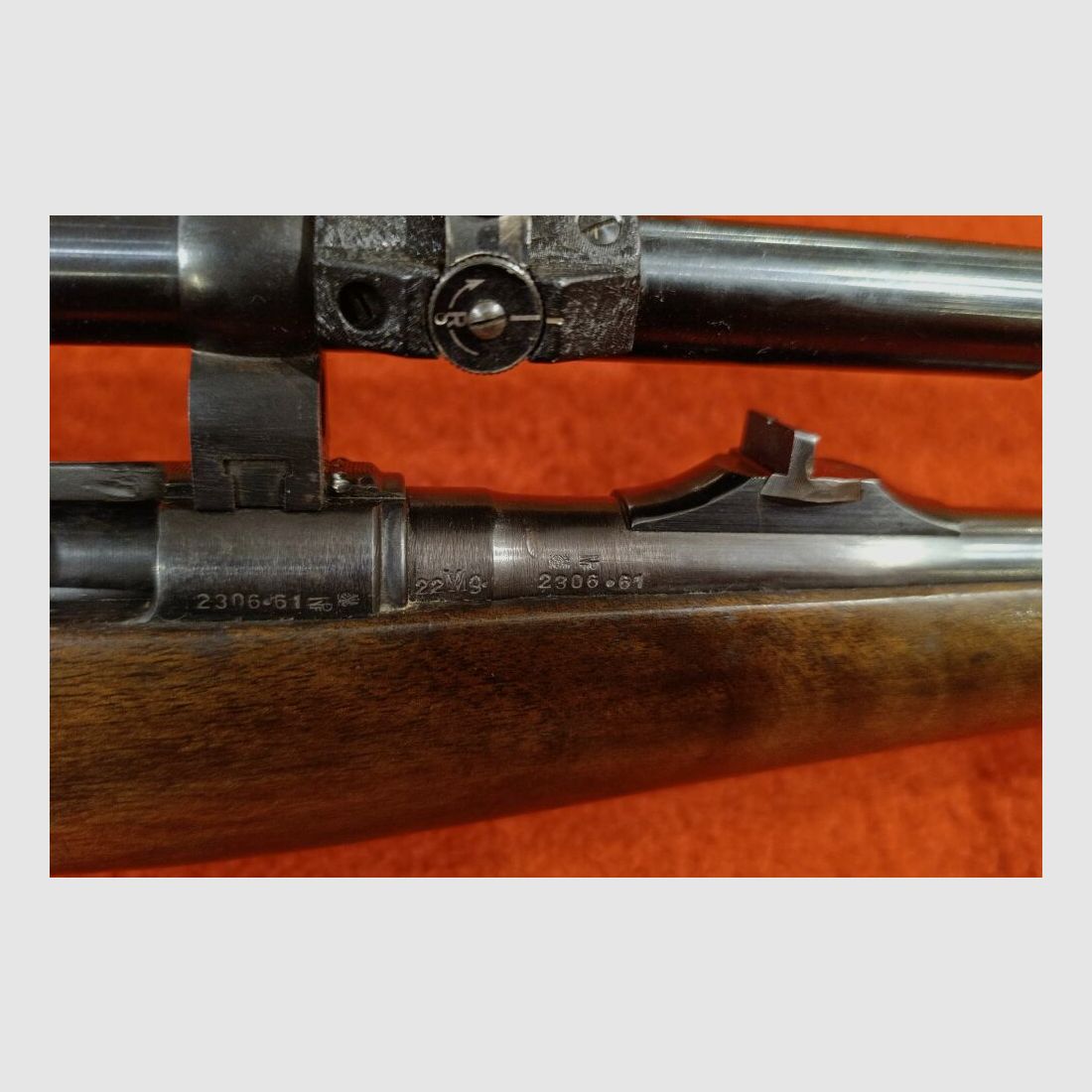 Jednolufowy Mauser Deutsch.Sportmodell .22WinMag