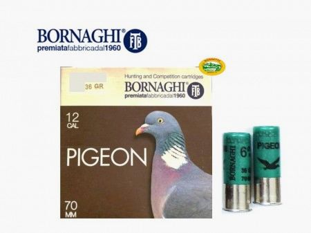 BORNAGHI cartuchos Pigeon cal.12 gr.36 pb.4 especial paloma