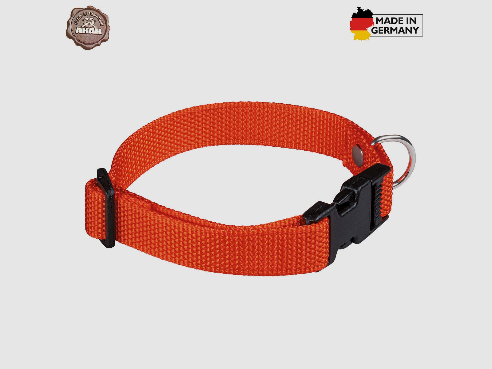 AKAH Welpenhalsband Orange 26-40cm
