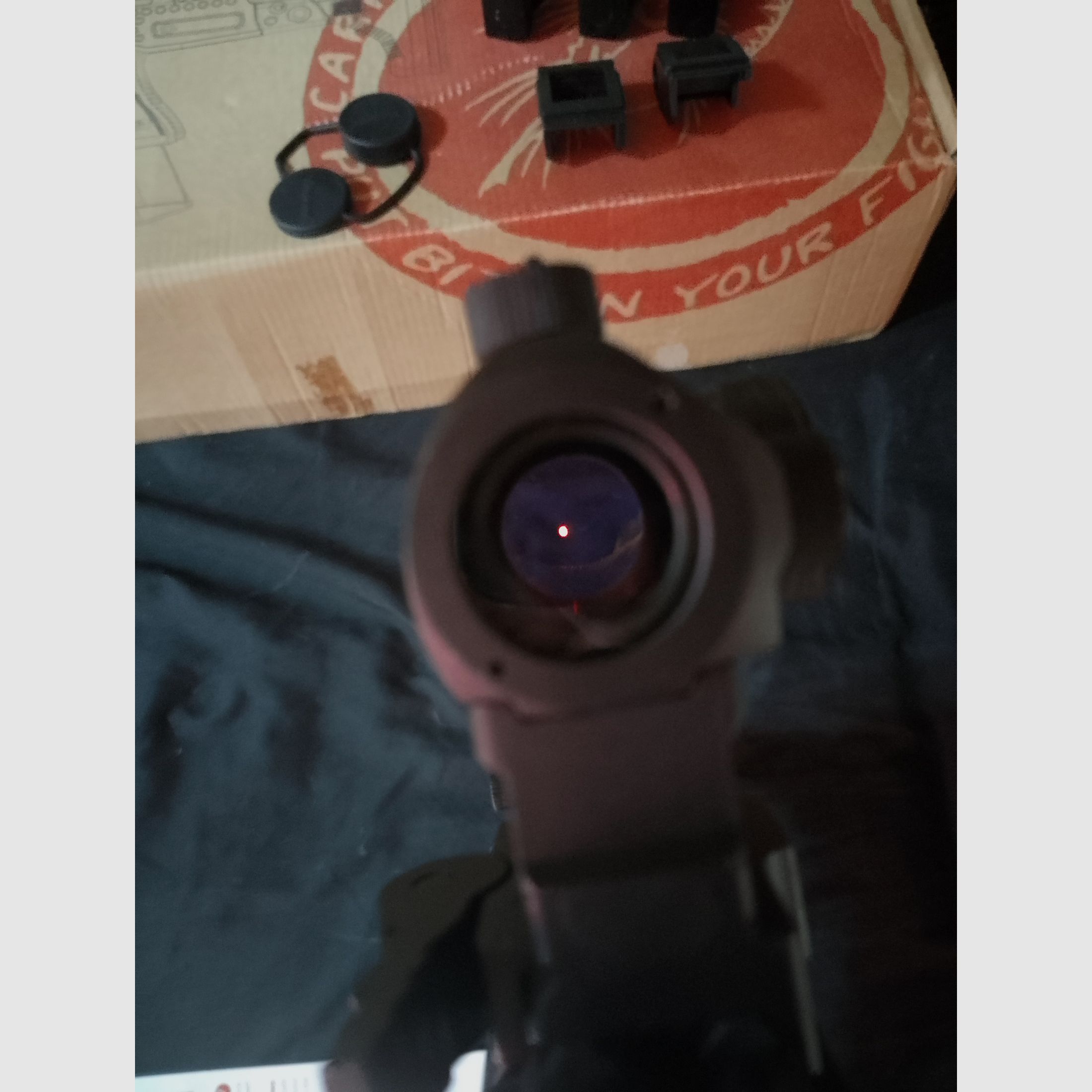 RAM Cal .43 Combat (Glock) + 4 Magazine + Aps Caribe Action Conversion Kit T1-Socom Visier und Zubehör Co2 Fastballs + Paintballs