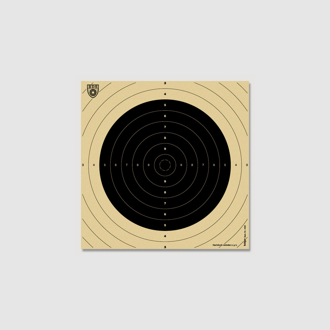 BDS 100M Zielscheibe Einsteckspiegel 25stk.