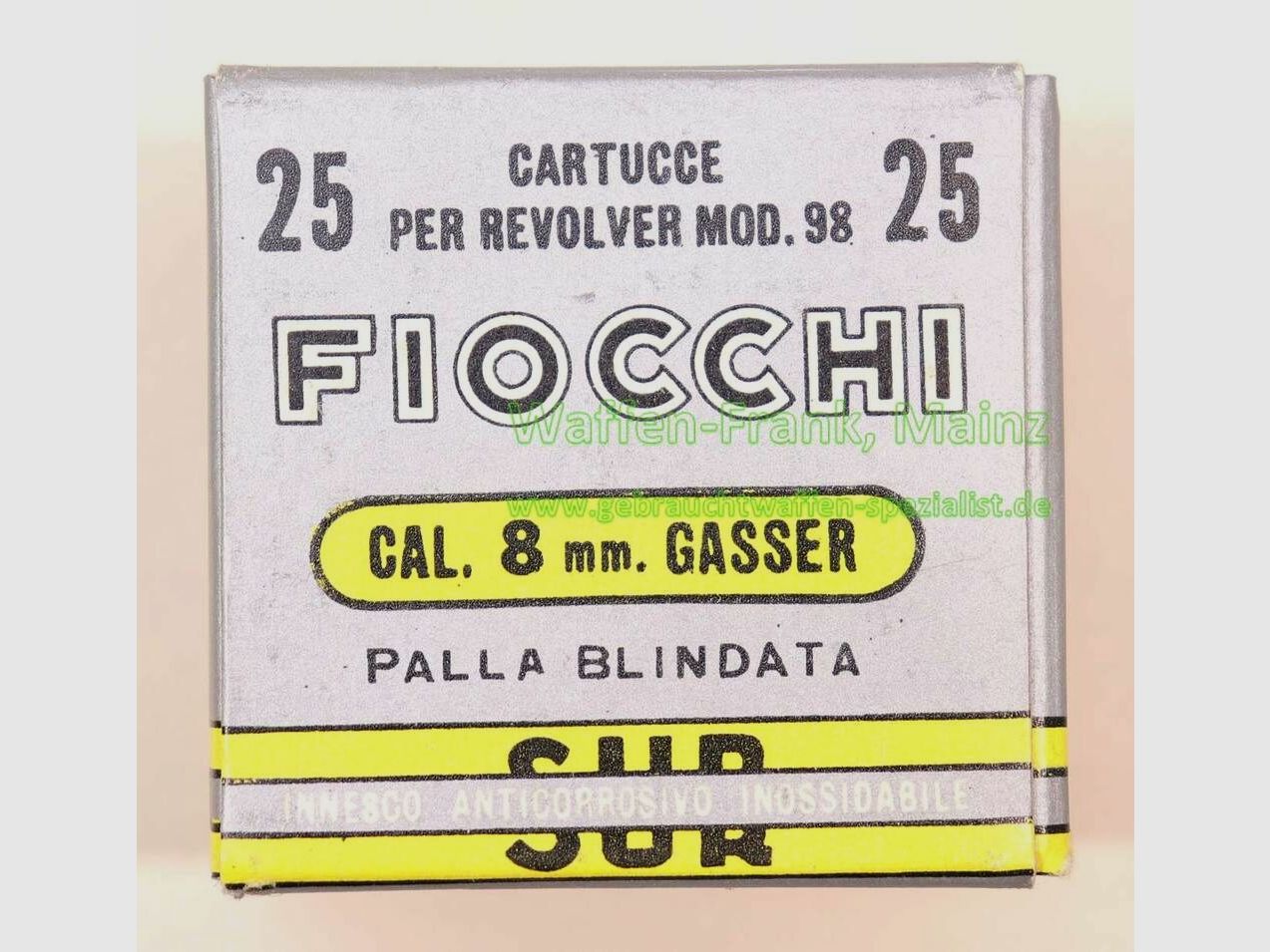 Fiocchi - Italian revolver cartridges 8 mm Gasser