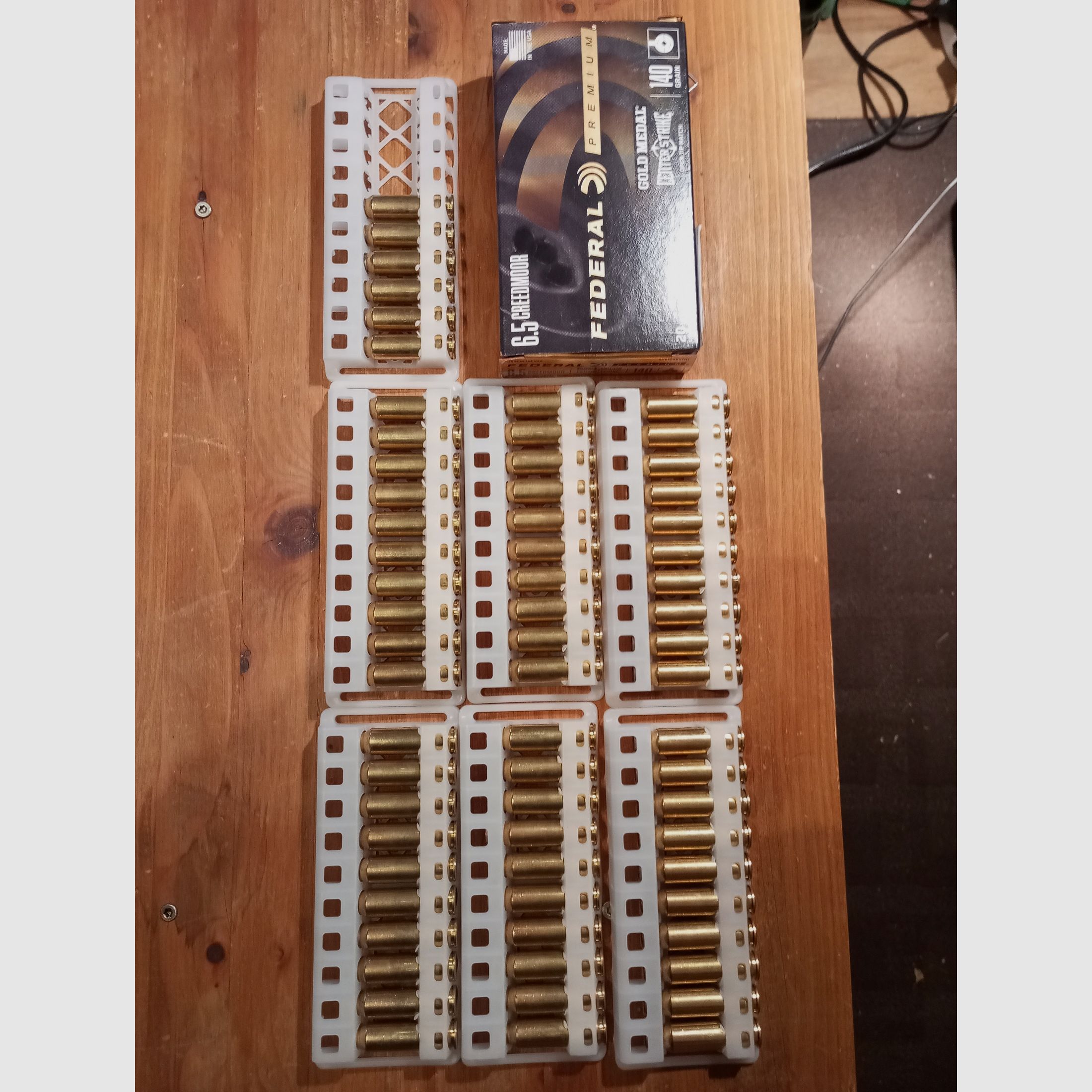 Brass 6.5 Creedmoor FEDERAL Gold Match