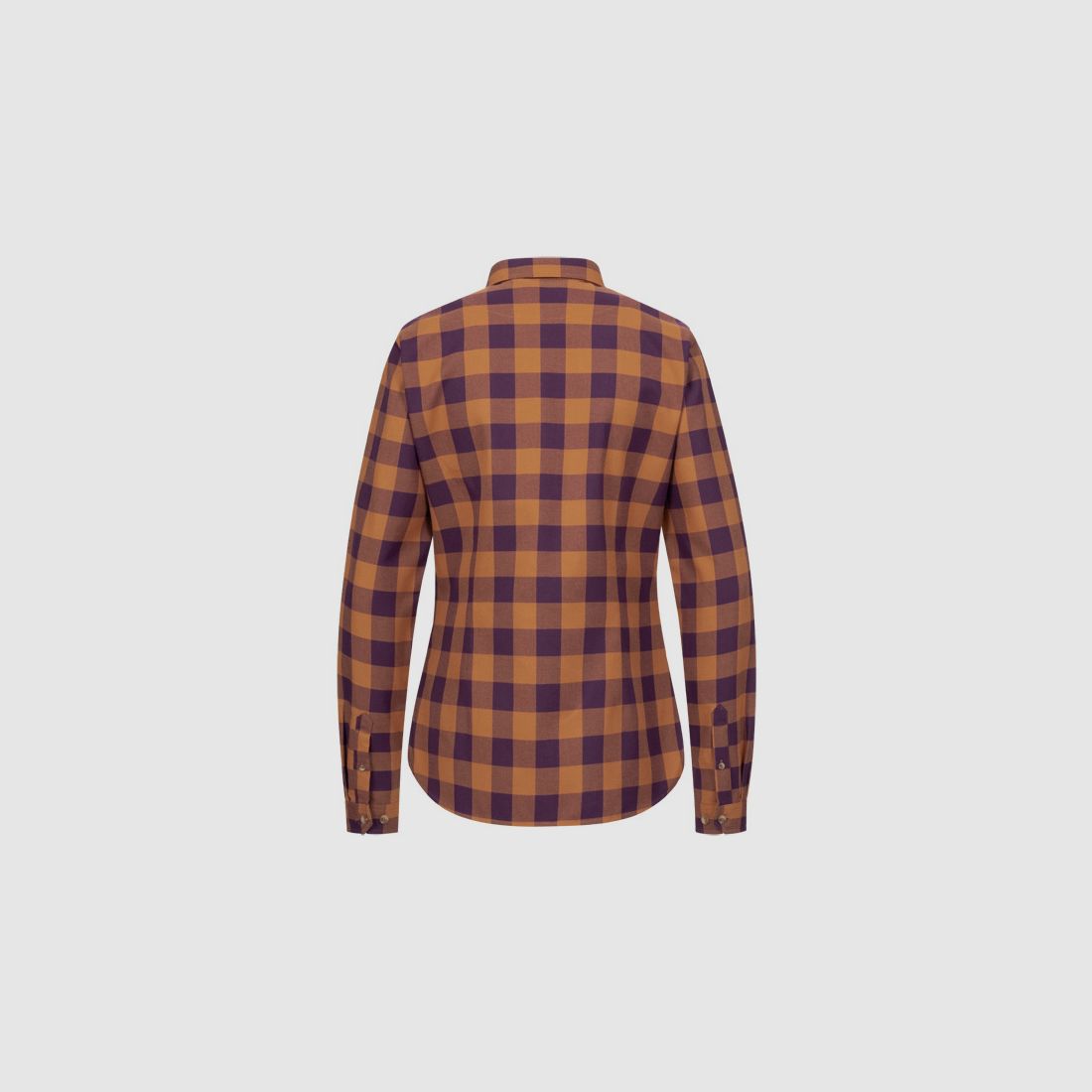Blaser Charlotte camicia da donna a quadri ocra/viola, immagine 2 di 2