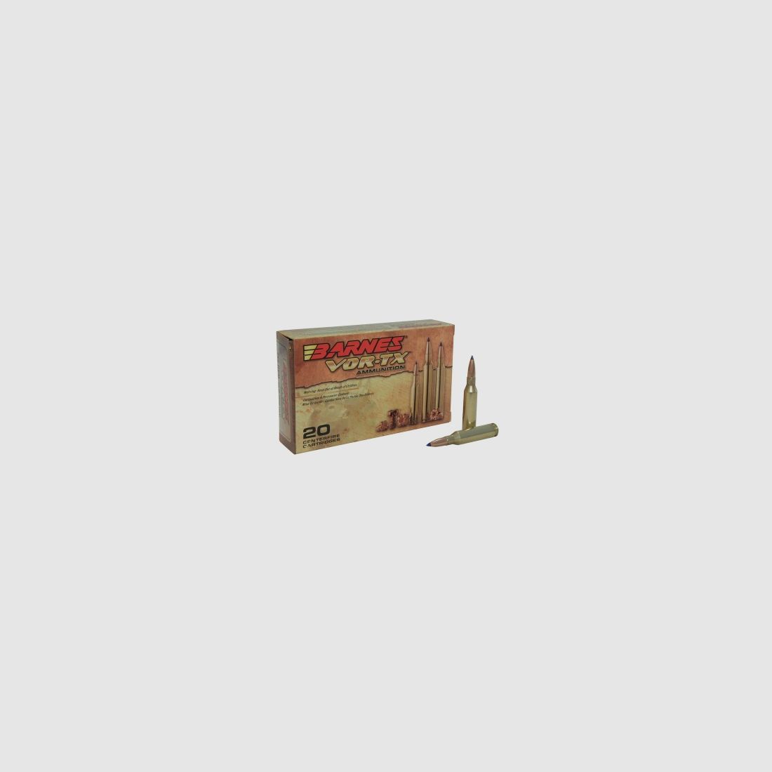 Barnes VOR-TX .260 Rem. 120GR Tipped TSX Boat Tail 20 Patronen
