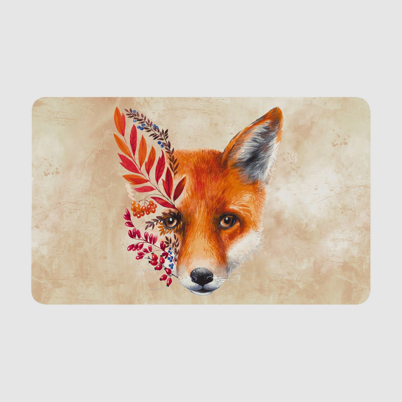 Melamine breakfast board fox