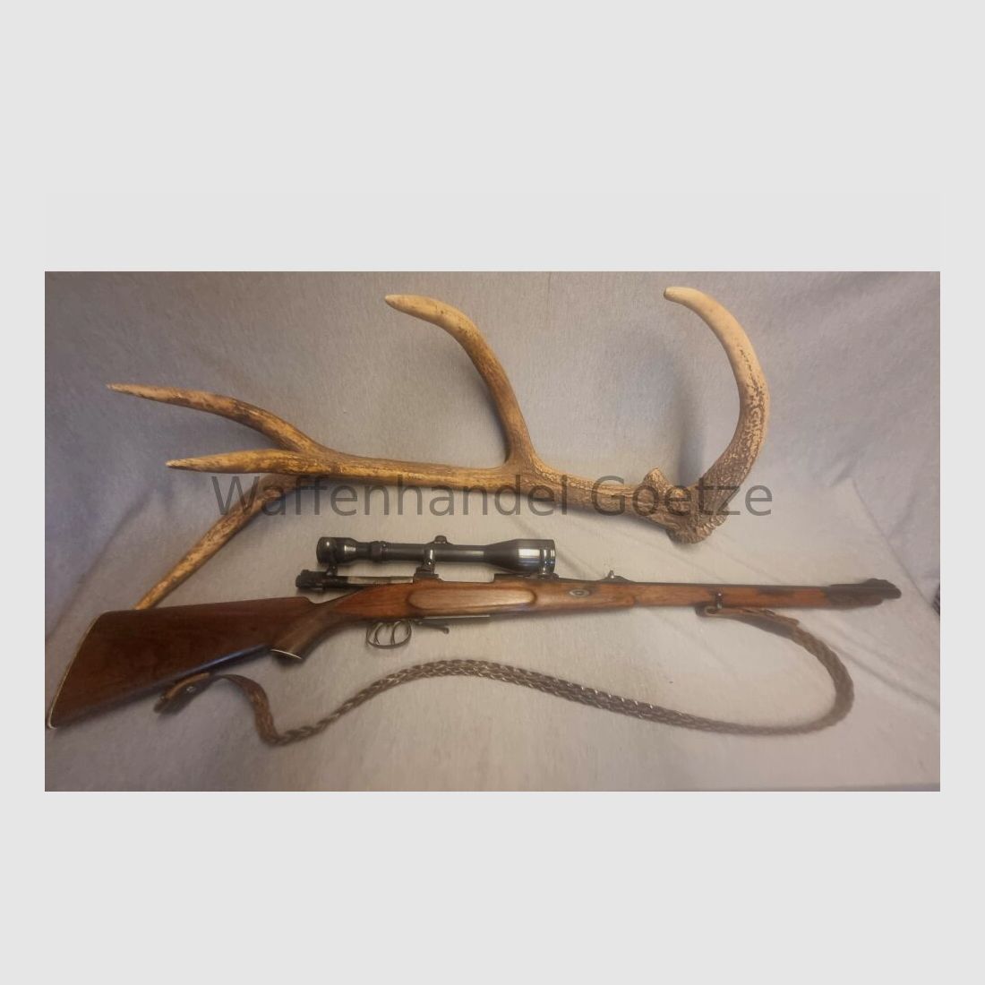 Mauser, elegant conversion in English style, collector's weapon 7x57, image 2 of 7
