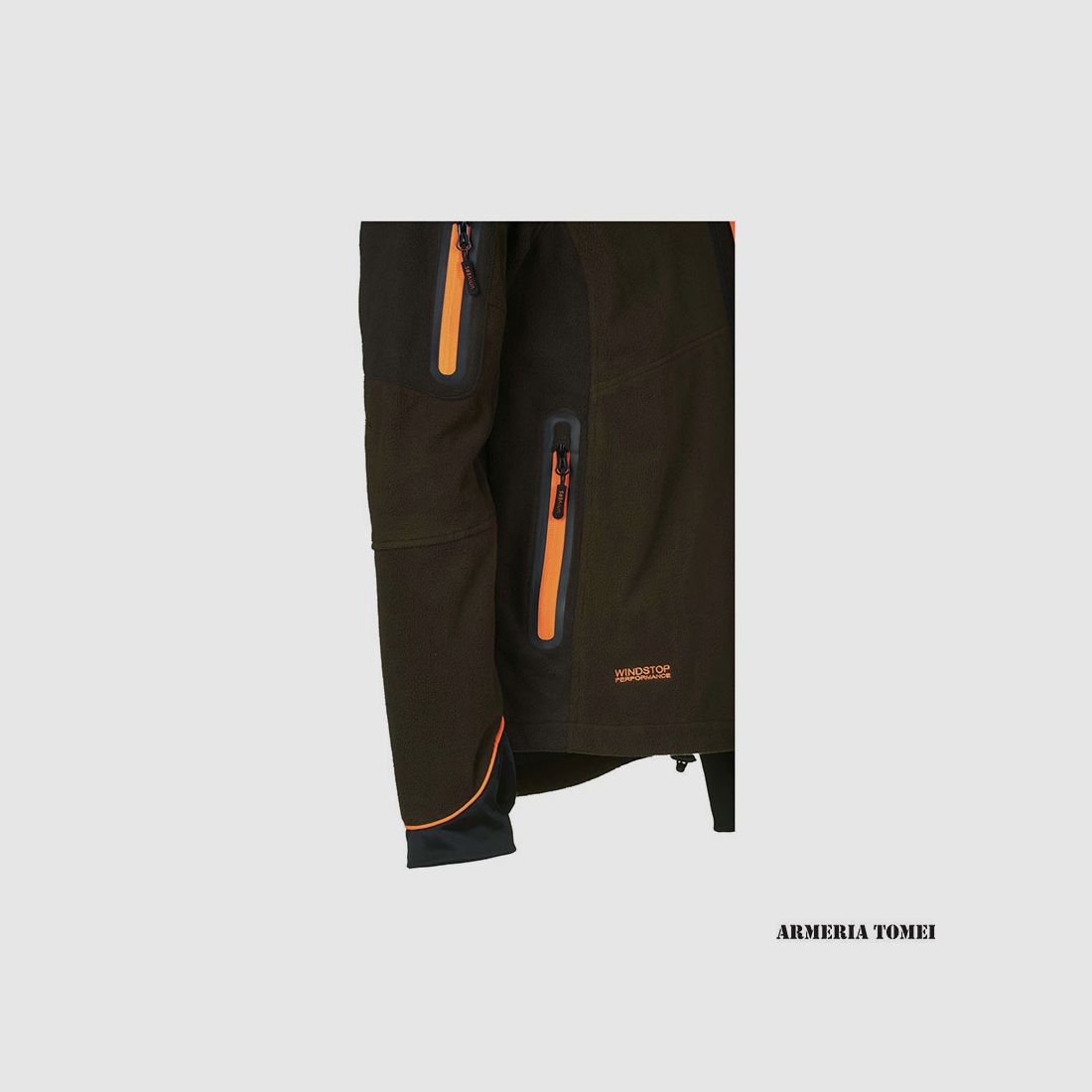 UNIVERS – JACKE JAGD GUARDIAN WINDSTOP GRÜN/ORANGE, Bild 6 von 6