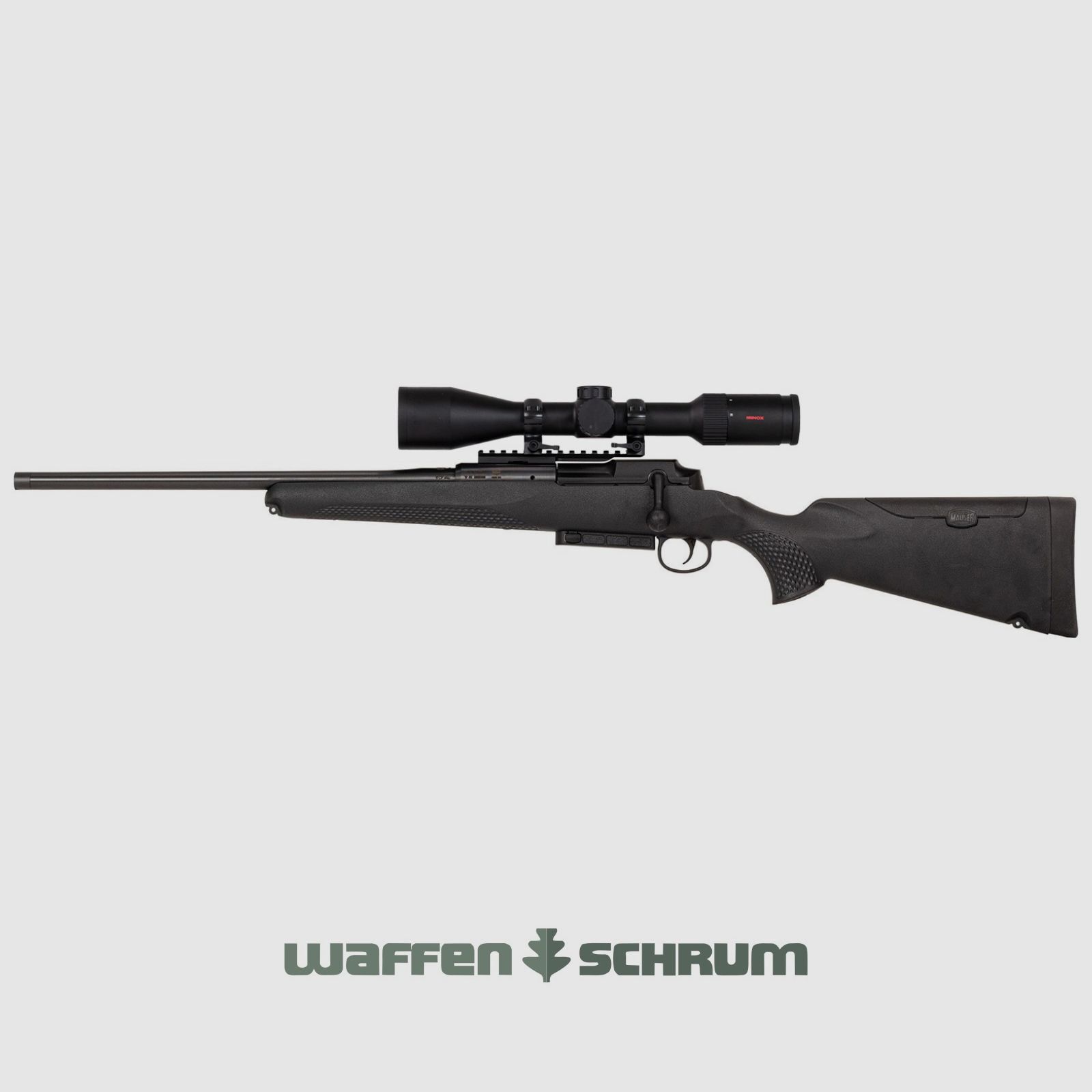 Mauser M25 Extreme Anthrazit Komplettangebot Links / Mauser 25 Extreme Anthrazit Set inkl. Zielfernrohr mit abnehmbarer Montage, optional Schalldämpfer