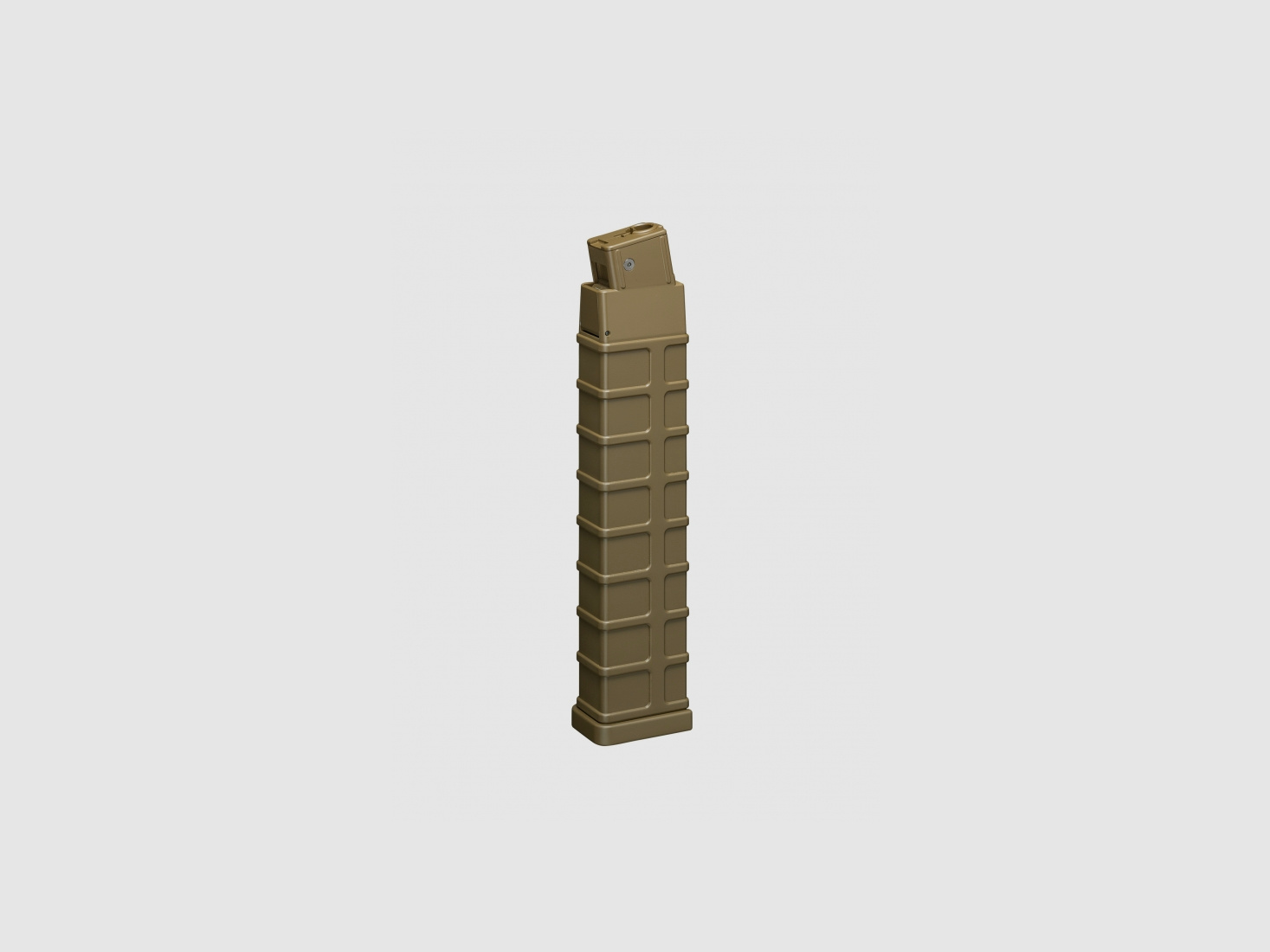 260rds Highcap-Magazin für Tokyo Marui "Mod.M/D" Scorpion, Dark Earth