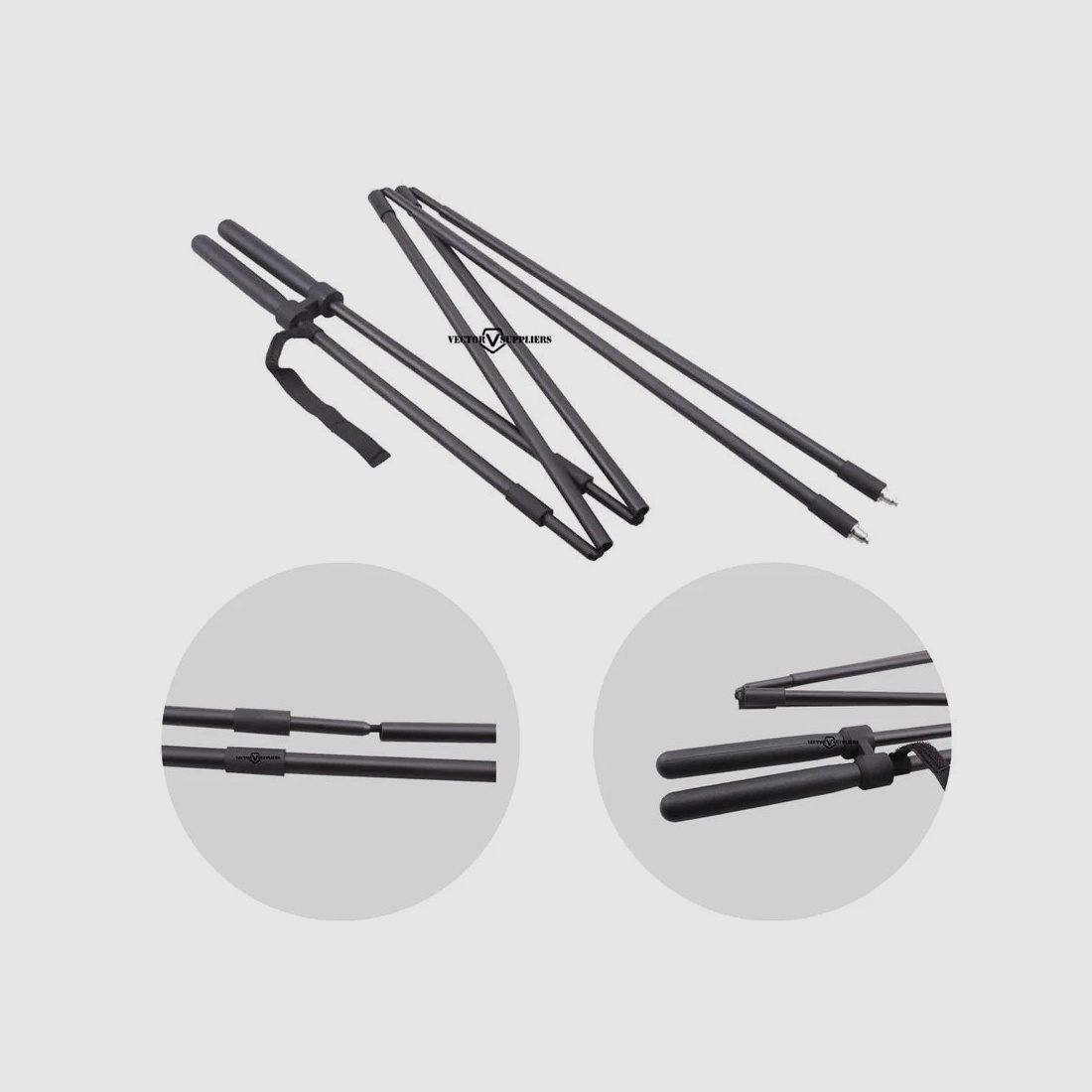Vector Optics SCOT-12 – bastone da tiro pieghevole, 1 m