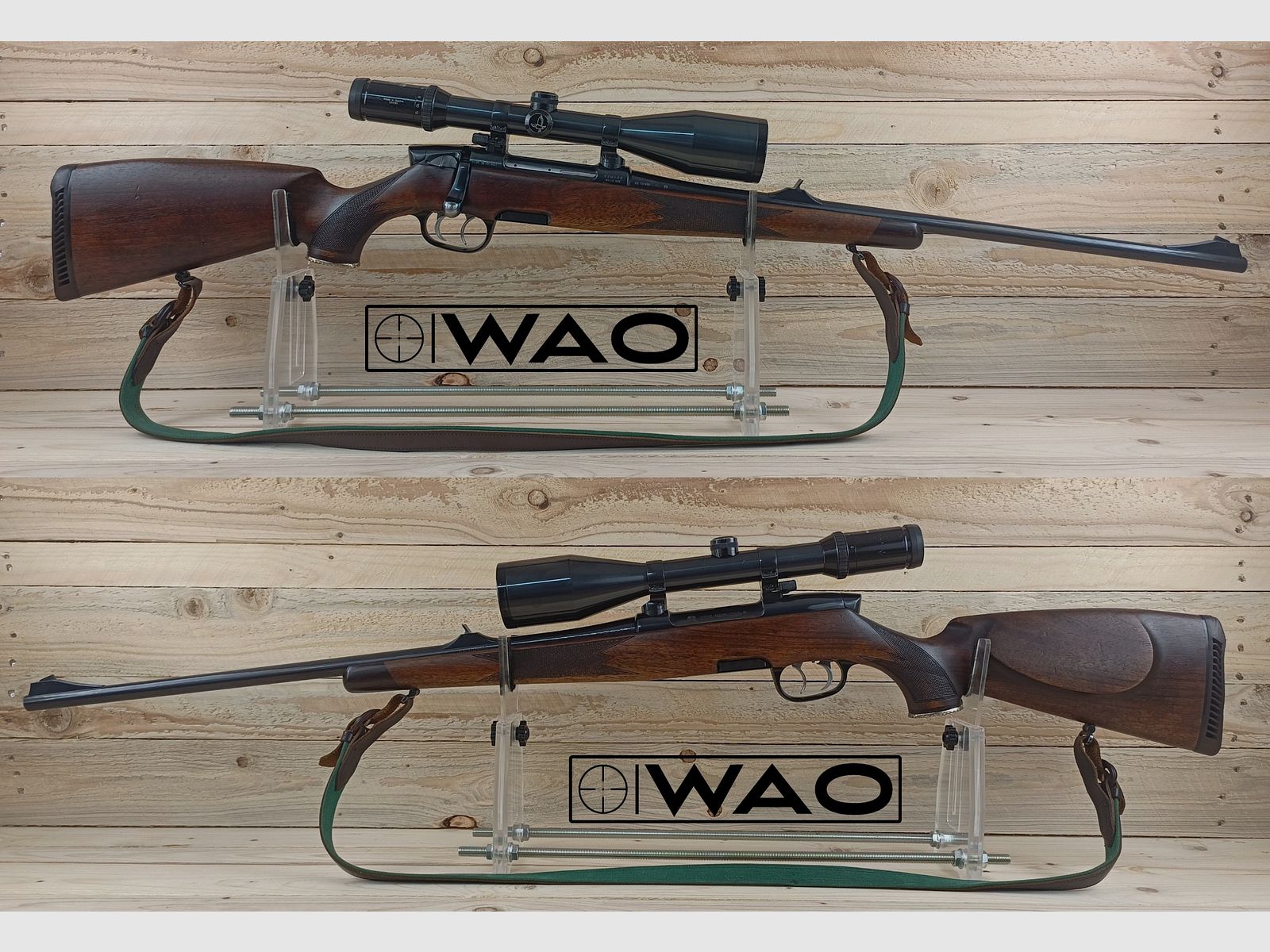 Steyr Mannlicher M, cal. 7,5x55 *avec optique en or et Swarovski*