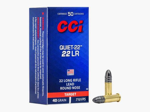 CCI .22 LR Quiet-22 40gr 710 FPS Munition