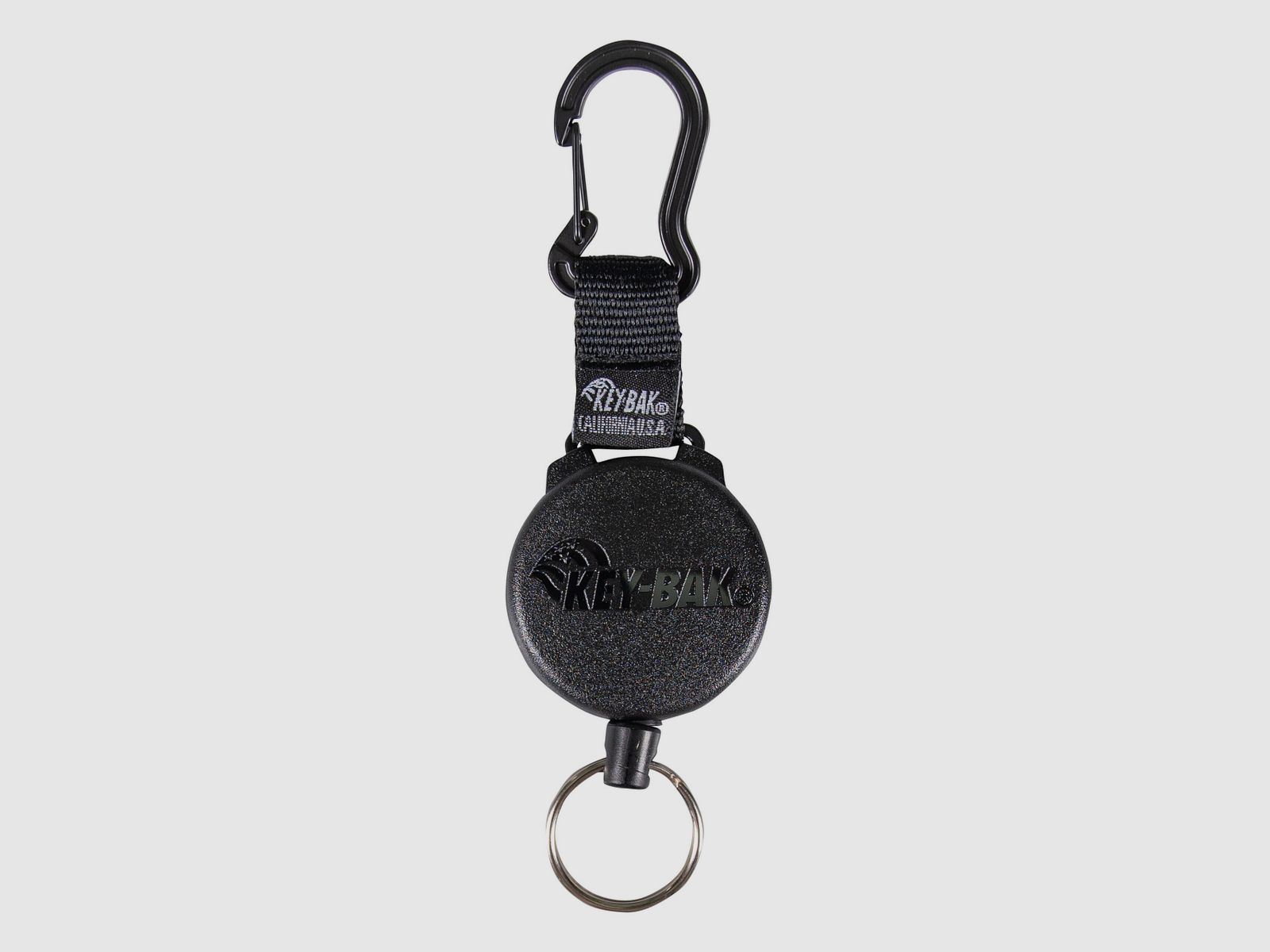 Key ring roller with carabiner