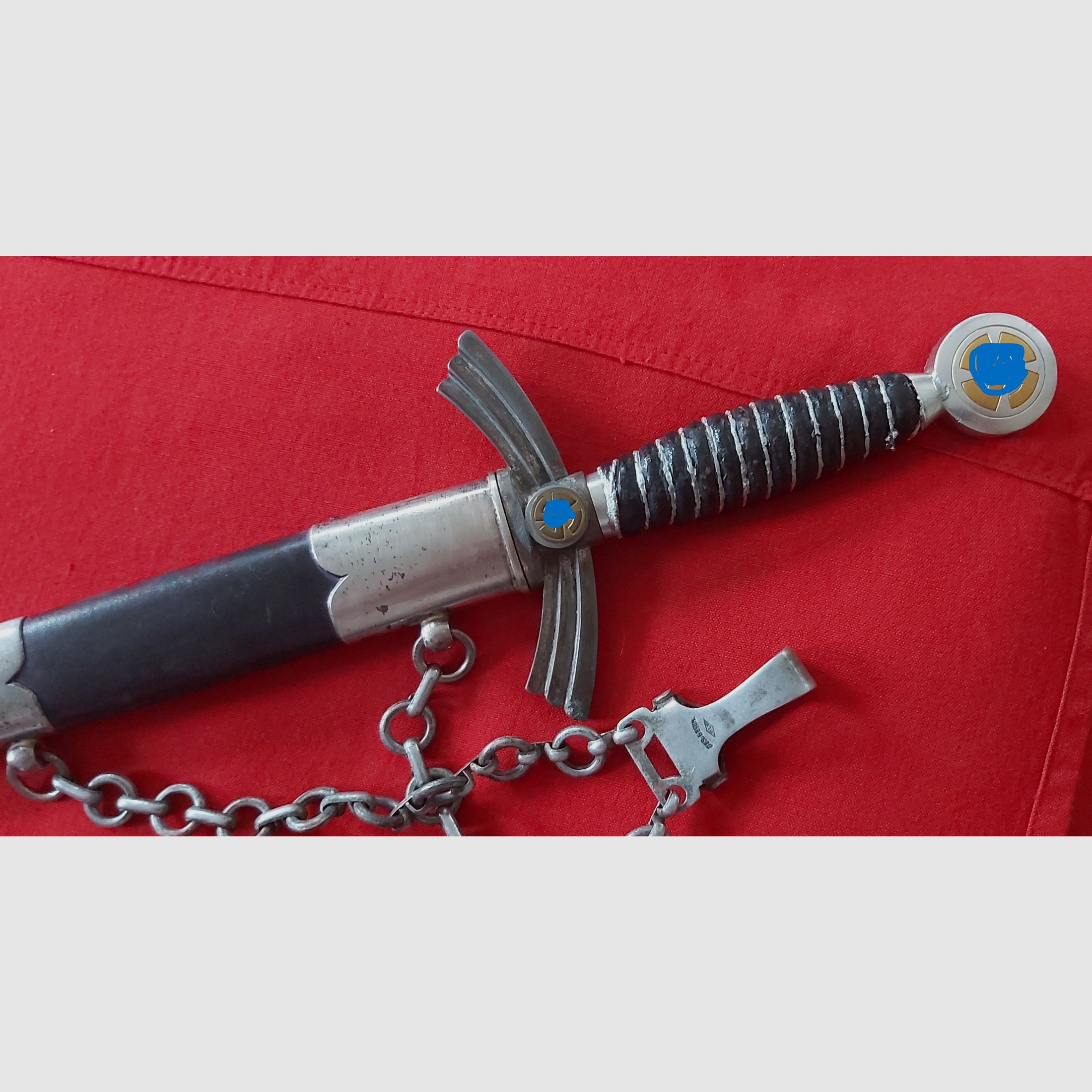 Luftwaffen Fliegerdolch (surnommé Borddolch) Fa. E.& F. Hörster