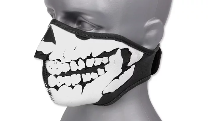 Maska neoprenowa 3D Skull - Czarny - 219292-BL - 101 Inc., zdjęcie 1 z 2
