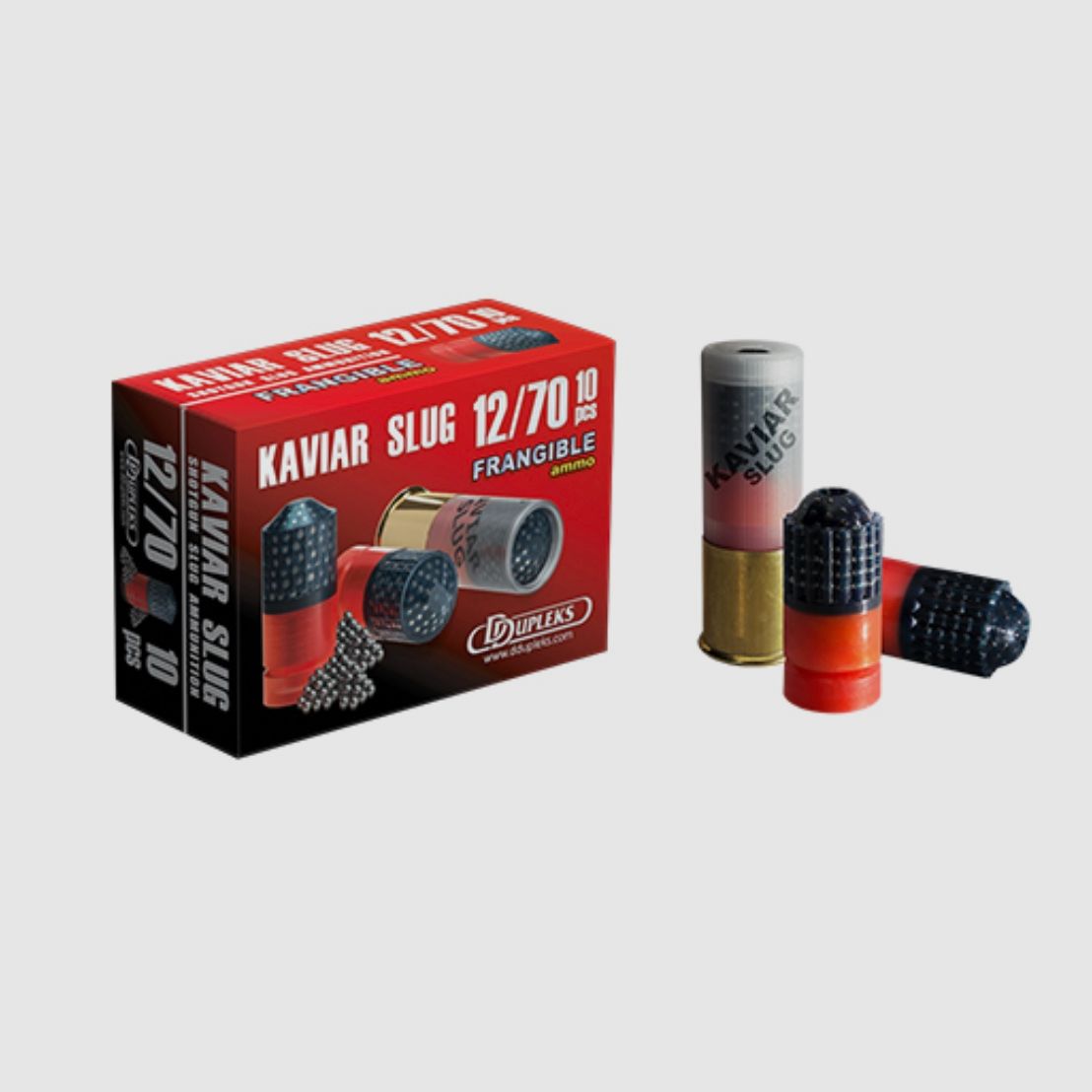 DDupleks 01-01200 IPSC Slug 12/70 29,5g Black Kaviar 10 Stk.