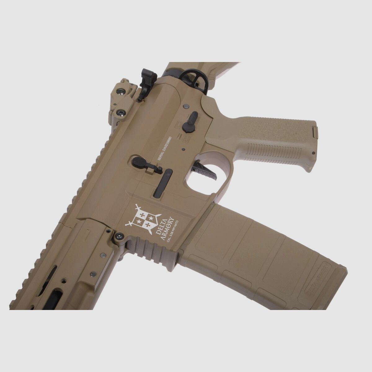 AR15 TEMPEST 2 ALPHA EAGLE ETU Tan S-AEG Softair Rifle Free from 18 Years | Delta Armory