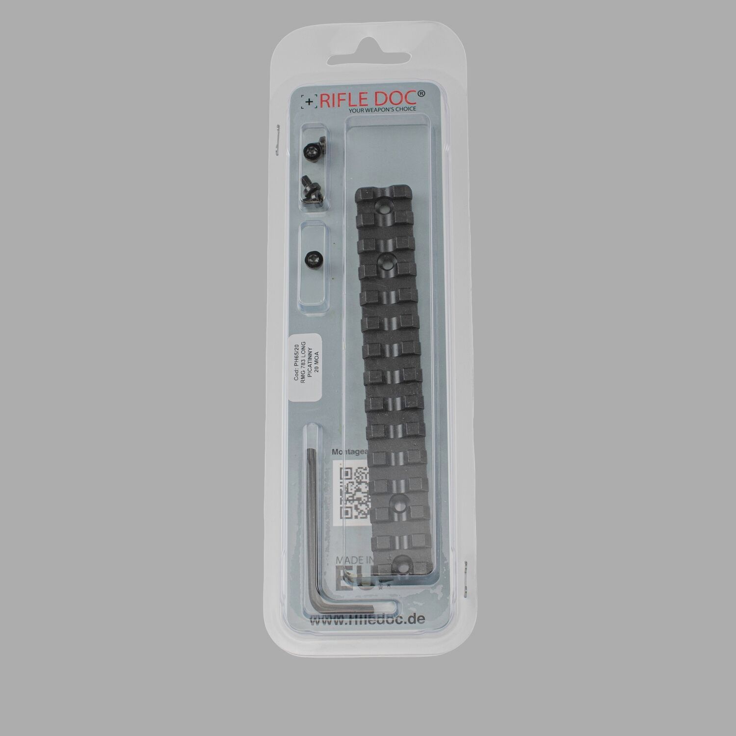 Rifle Doc Picatinny Weaver STAHL Schiene voor REMINGTON 783 LA (Long Action)