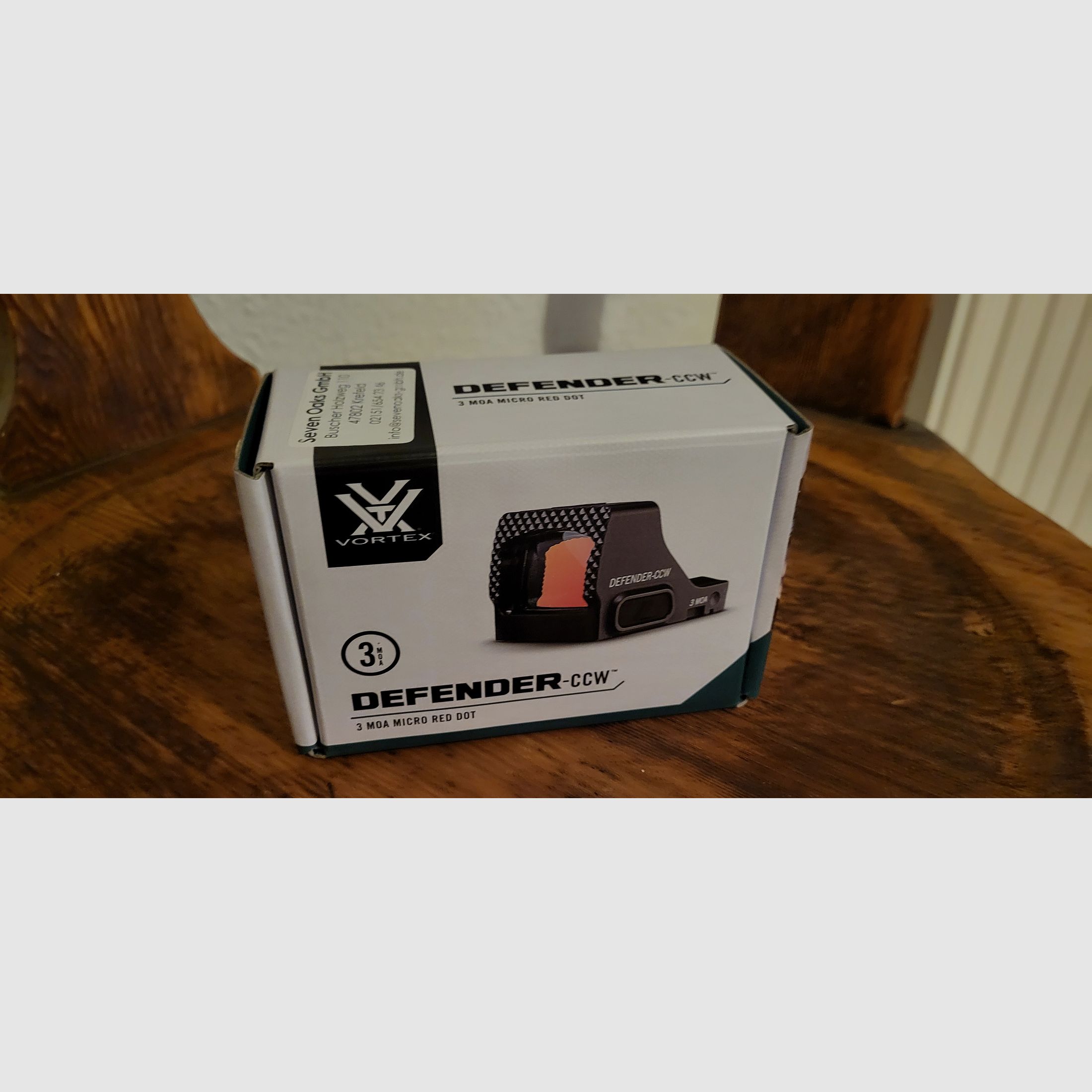 Vortex Defender CCW Punto rosso 3 MOA - nuovo