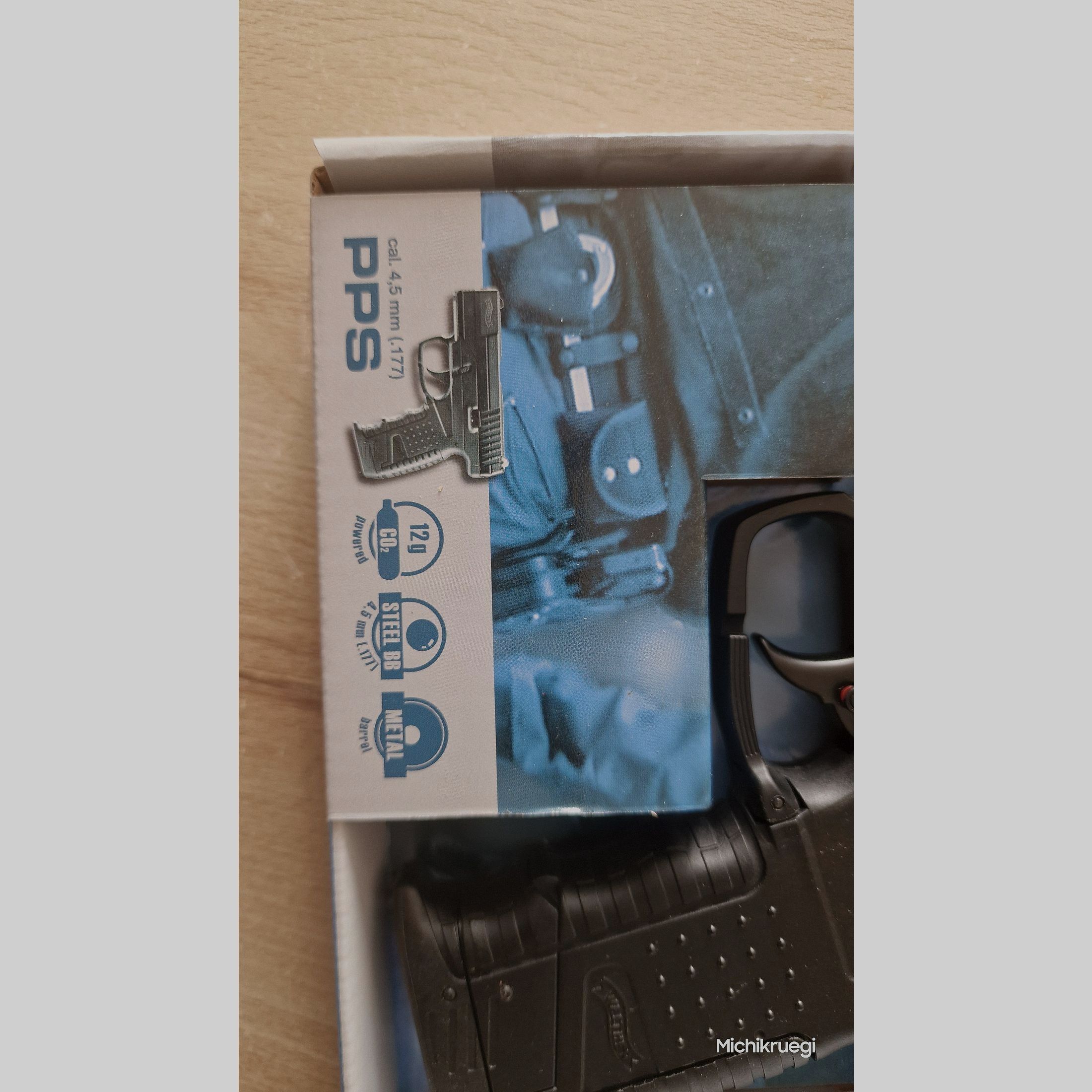 Walther PPS, 4.5mm steel BB