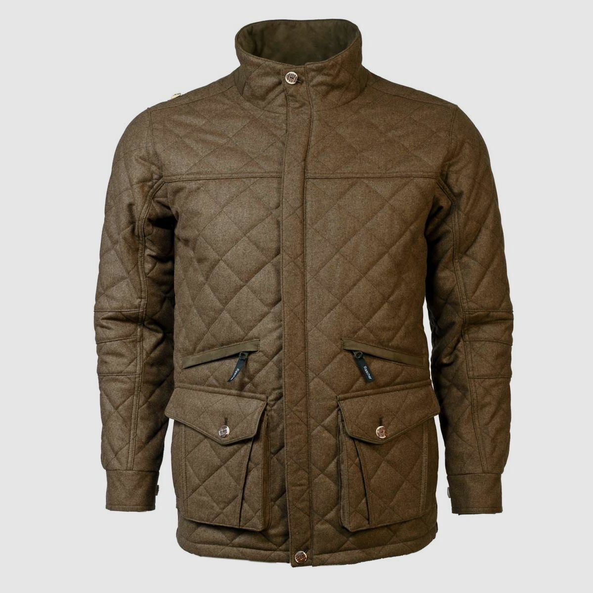 Rascher Lodensteppjacke Braun