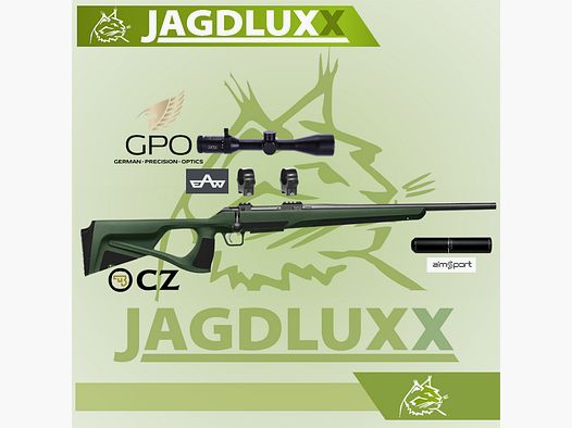 CZ 600+ Ergo Repetierbchse mit GPO Spectra 6x + Schalldmpfer