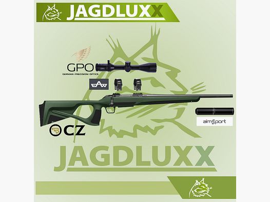 CZ 600+ Ergo repeating rifle with GPO Spectra 6x + silencer