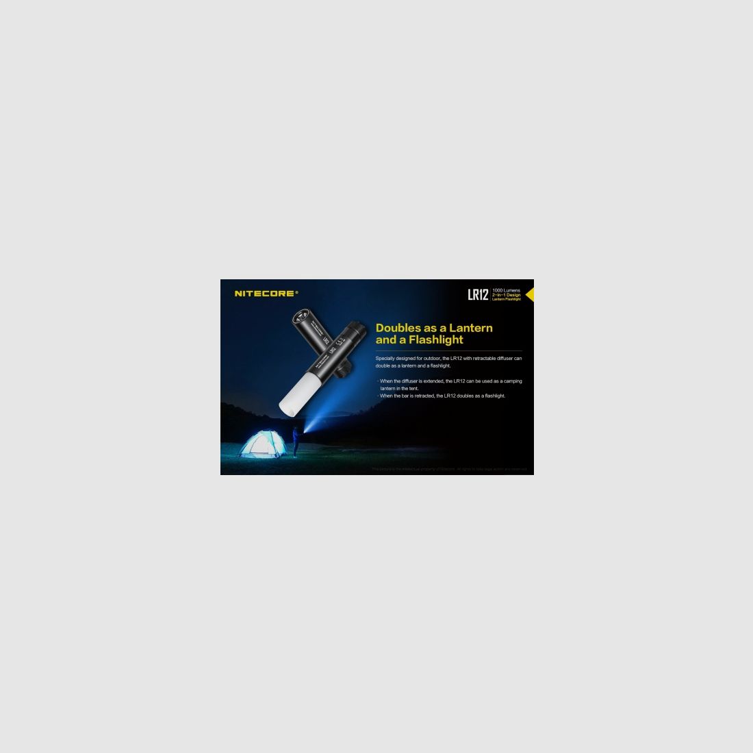 Latarka Nitecore LR12 1000 Lumenów, zdjęcie 5 z 19