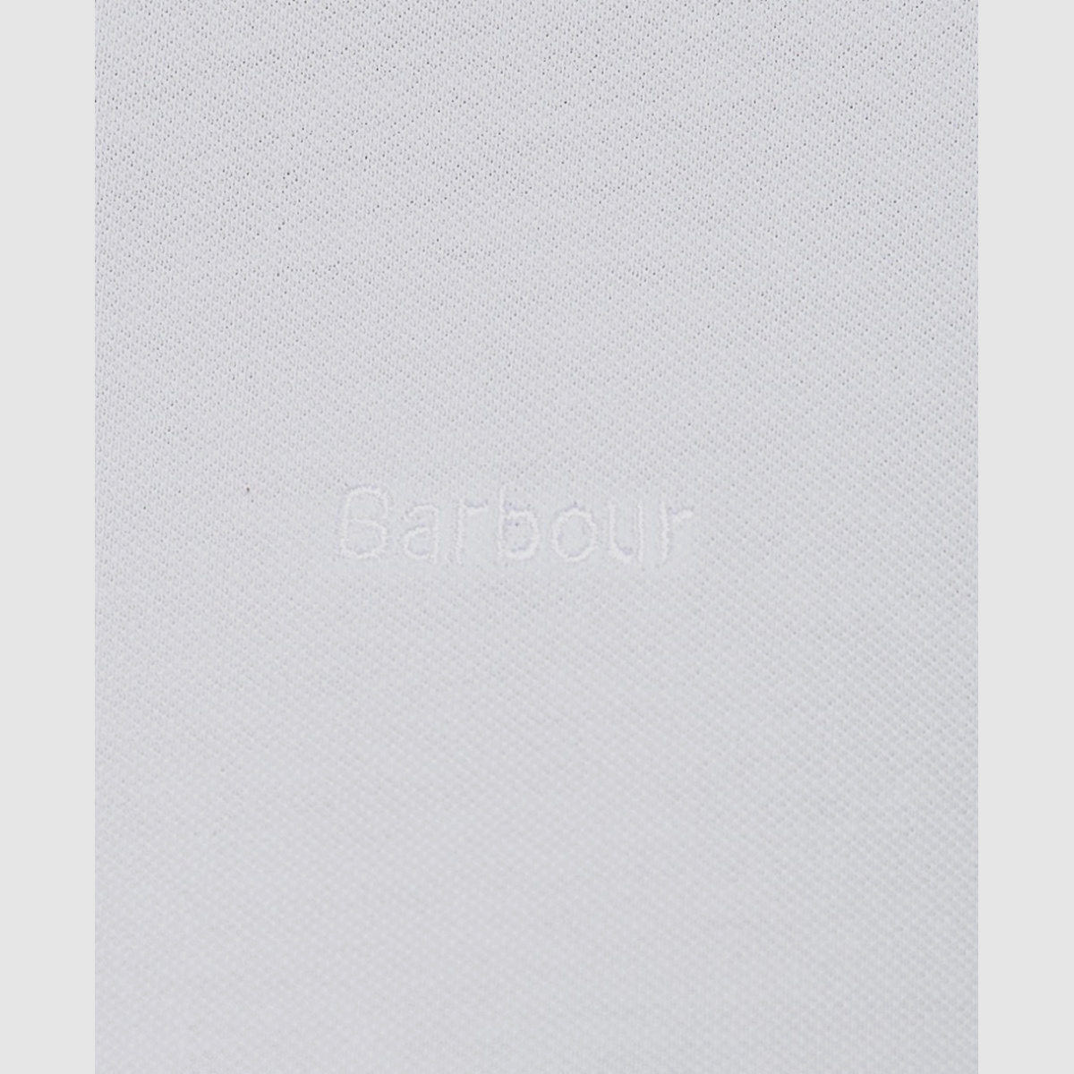 BARBOUR Portsdown Top Poloshirt Bianco/ Betulla Argento