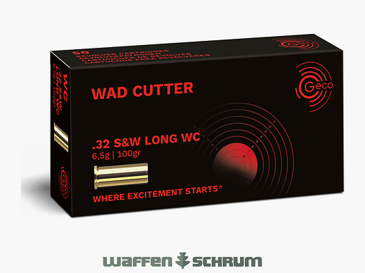 Geco WC 6.5g - 100gr .32 S&W Long