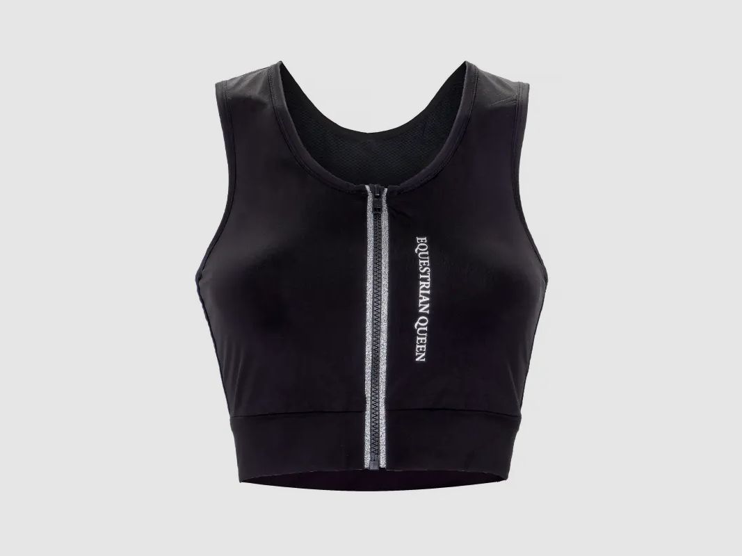 Damesmouwloze croptop Equestrian Queen Adeline, afbeelding 1 van 8