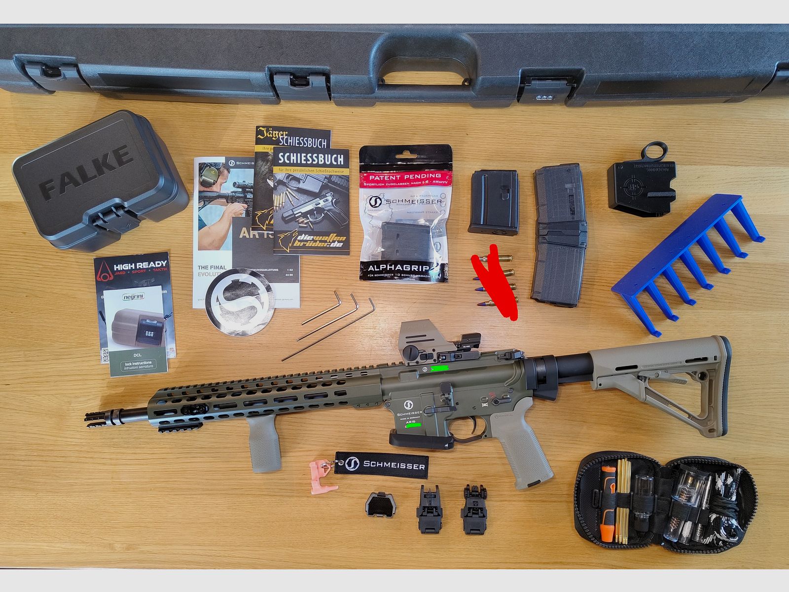 Schmeisser AR15 M4FL_mit_Zubehör