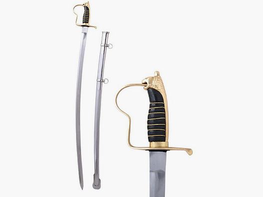 Prussian lion head sabre with scabbard