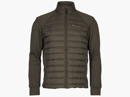 Pinewood Herren Power-Fleecejacke Finnveden Hybrid Dusty Brown