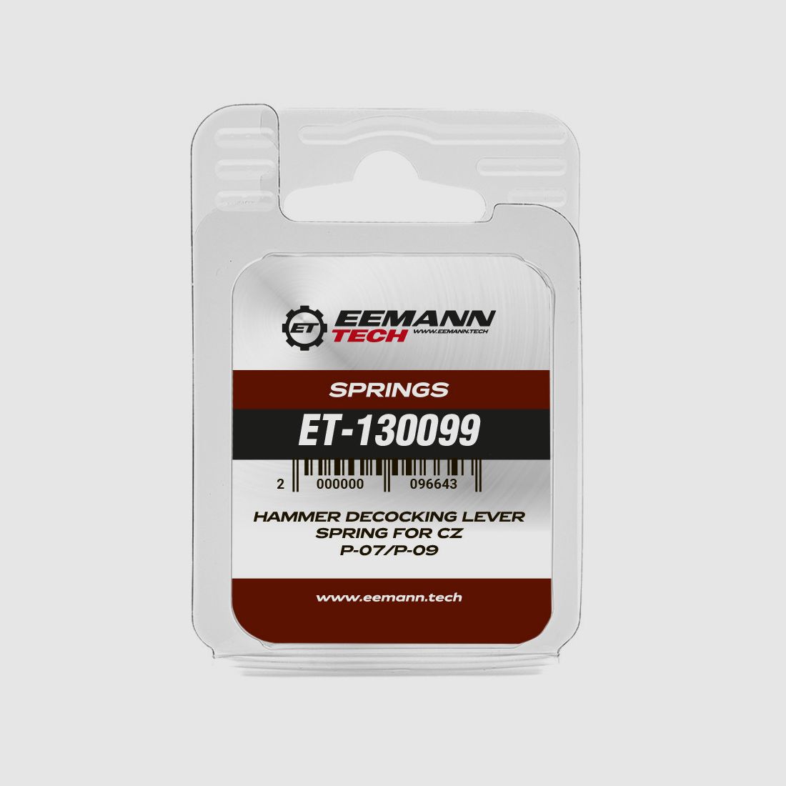 Resorte de palanca de desacoplamiento de martillo Eemann Tech para CZ P-07/P-09, imagen 3 de 3