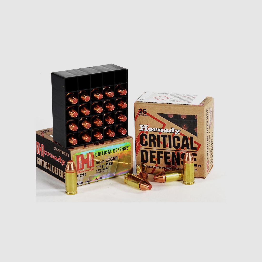 Hornady Critical DEFENSE FTX 9 mm Luger 115 grs 1 Pack (25 rounds at €1.436 each*)