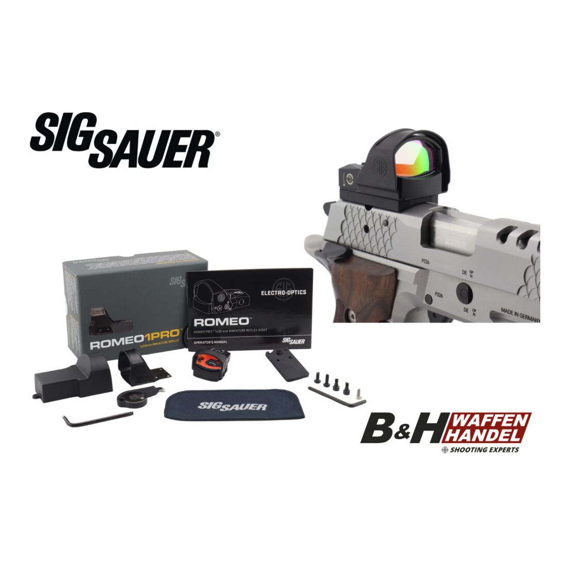 Sig Sauer	 ROMEO 1 PRO mit Adapter für P226 / P220 X-Serie (dt. Produktion)  X-Short | X-Five | X-Six