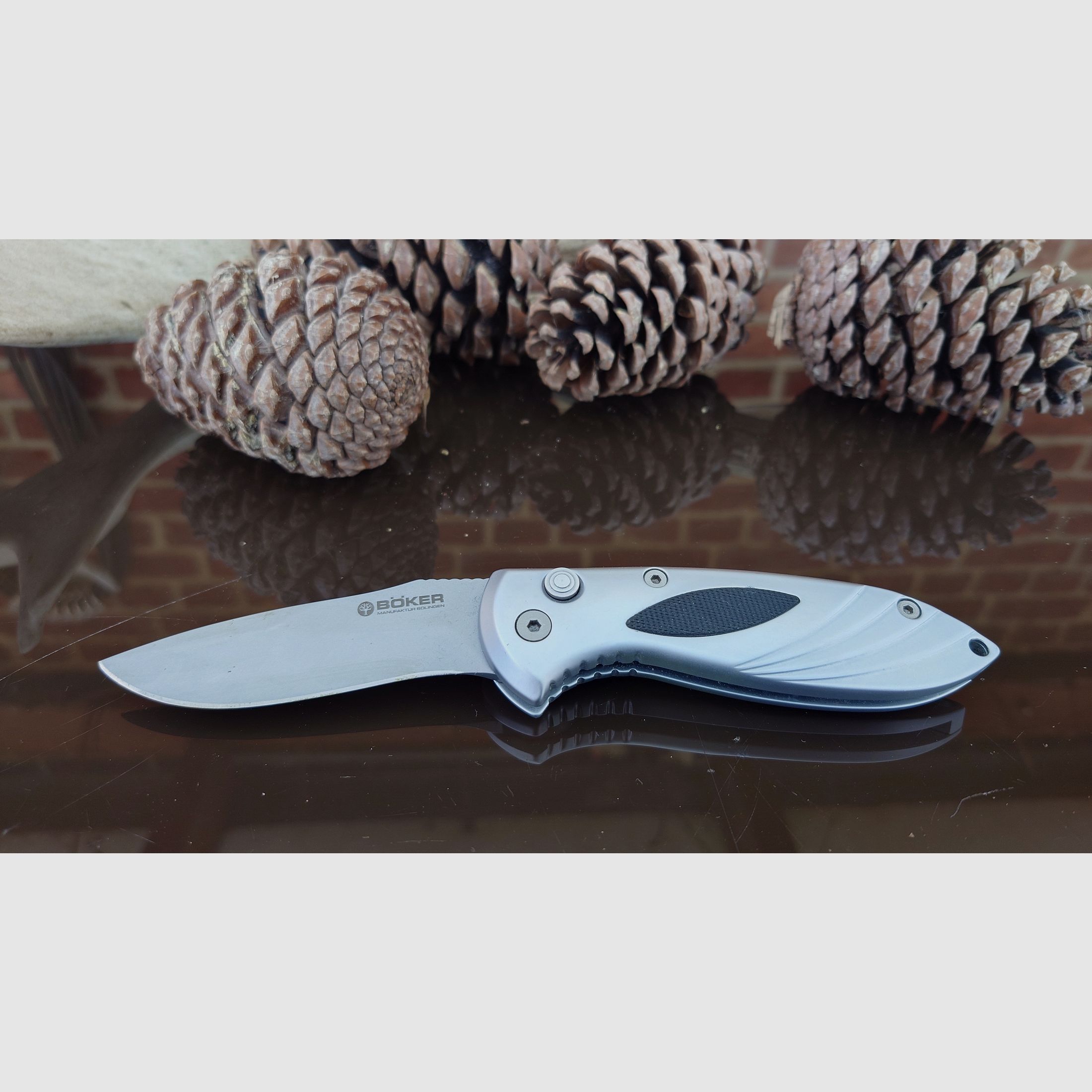 Böker SpeedLock 3000 Kraton, 8,1 cm hoja, bloqueo por botón - 110057