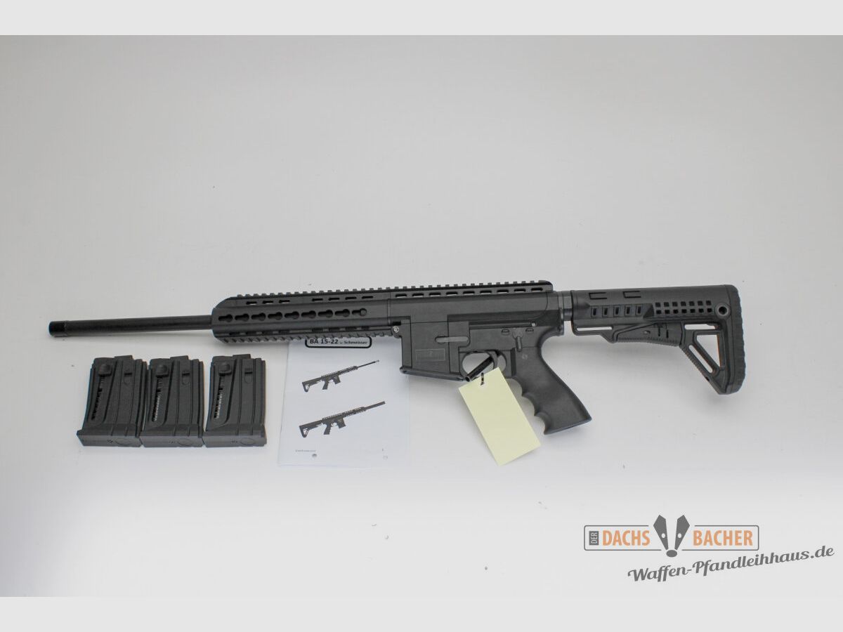 Rep. rifle Schmeisser BA15-22 cal. .22lr with 3 magazines