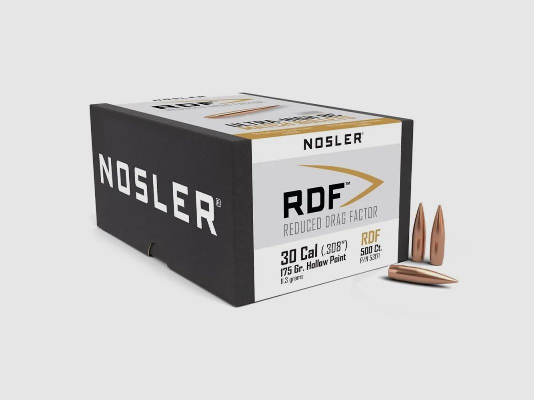 Proyectiles Nosler .308 RDF 11,3 g / 175 gr 500 unidades