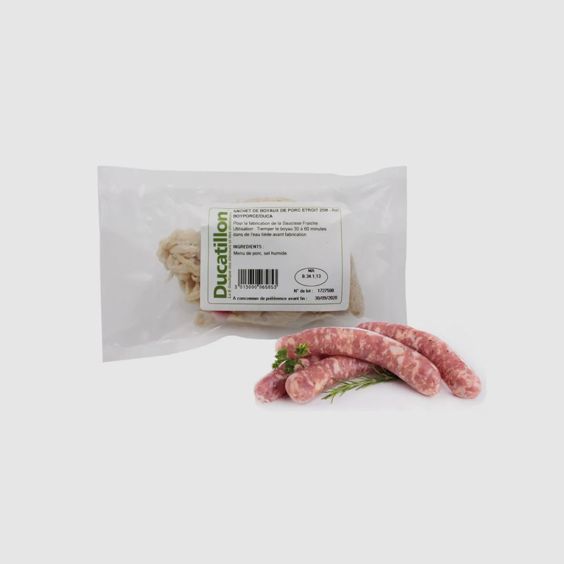 Sachet mit schmalen Schweinedärmen 25 Meter, Bild 1 von 6