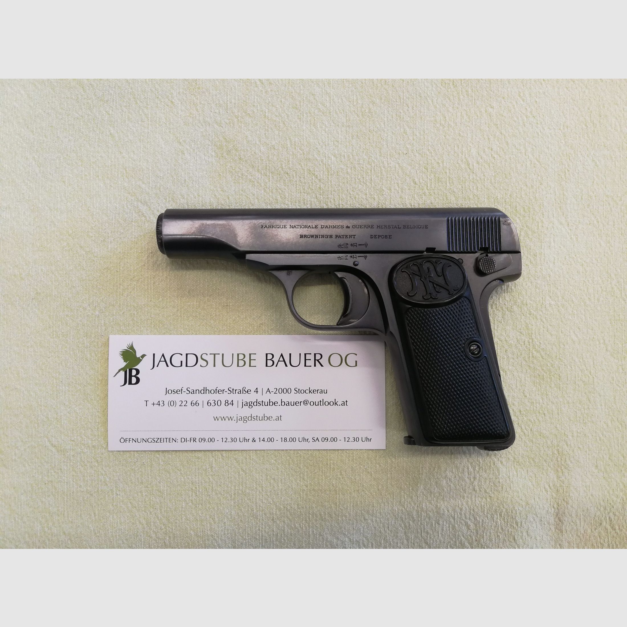 Pistole FN Browning Modell 1910, Kal. 7,65mm Browning (.32 ACP)
