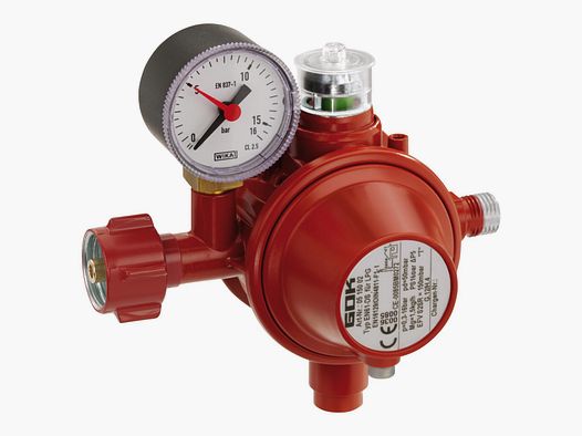Gas regulator 1.5 kg/h, KLF x G1/4LH-KN TAE UEDS SBS Man